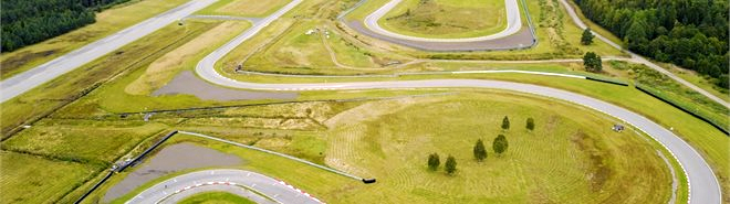 Klassiska Formel 1-banan Scandinavian Raceway Anderstorp