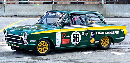 Racing mitt i Köpenhamn med Lotus Cortina